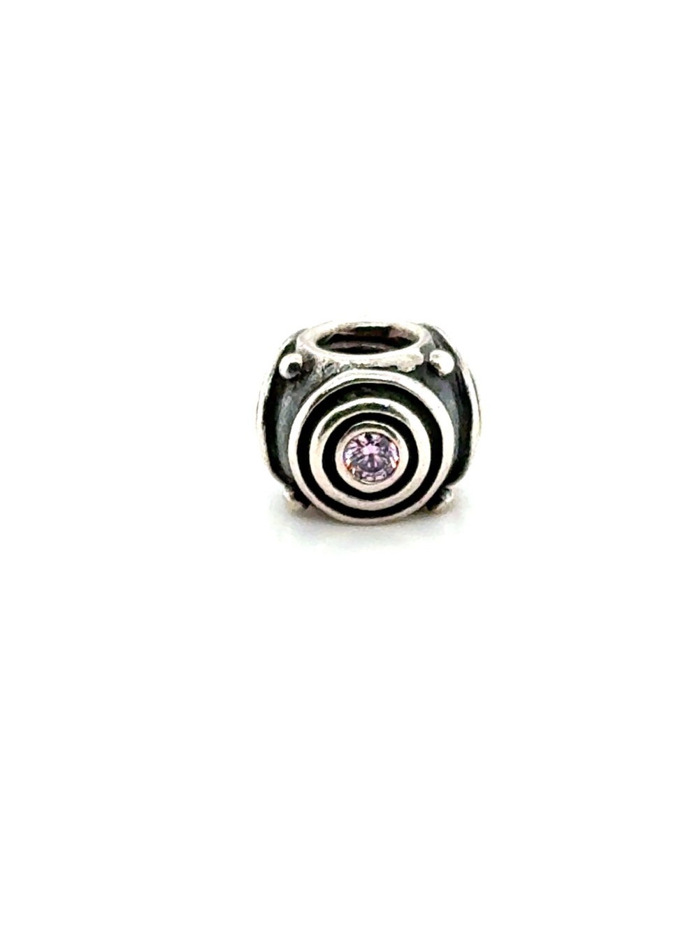 Sterling Silver Concentric Circle Charm